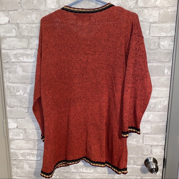 Women’s Flax 5-button knit sweater sz S/M - Picture 2 of 3